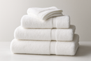 Conjunto 5 Toalhas Banho Premium Algodão Branco - 500g/m²